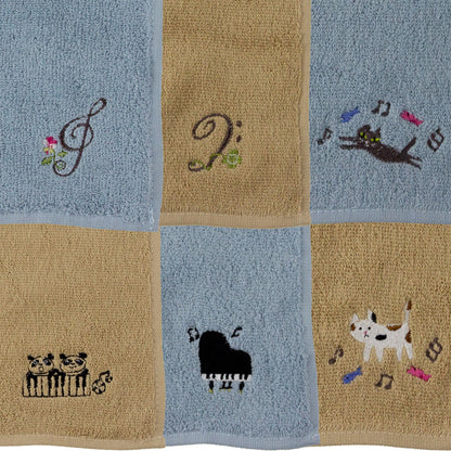 エンブロイダリー（刺繍）ハンカチタオル