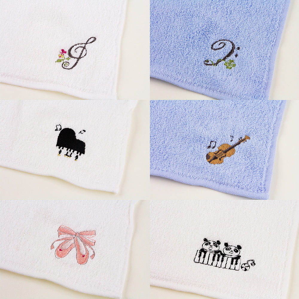 エンブロイダリー（刺繍）ハンカチタオル